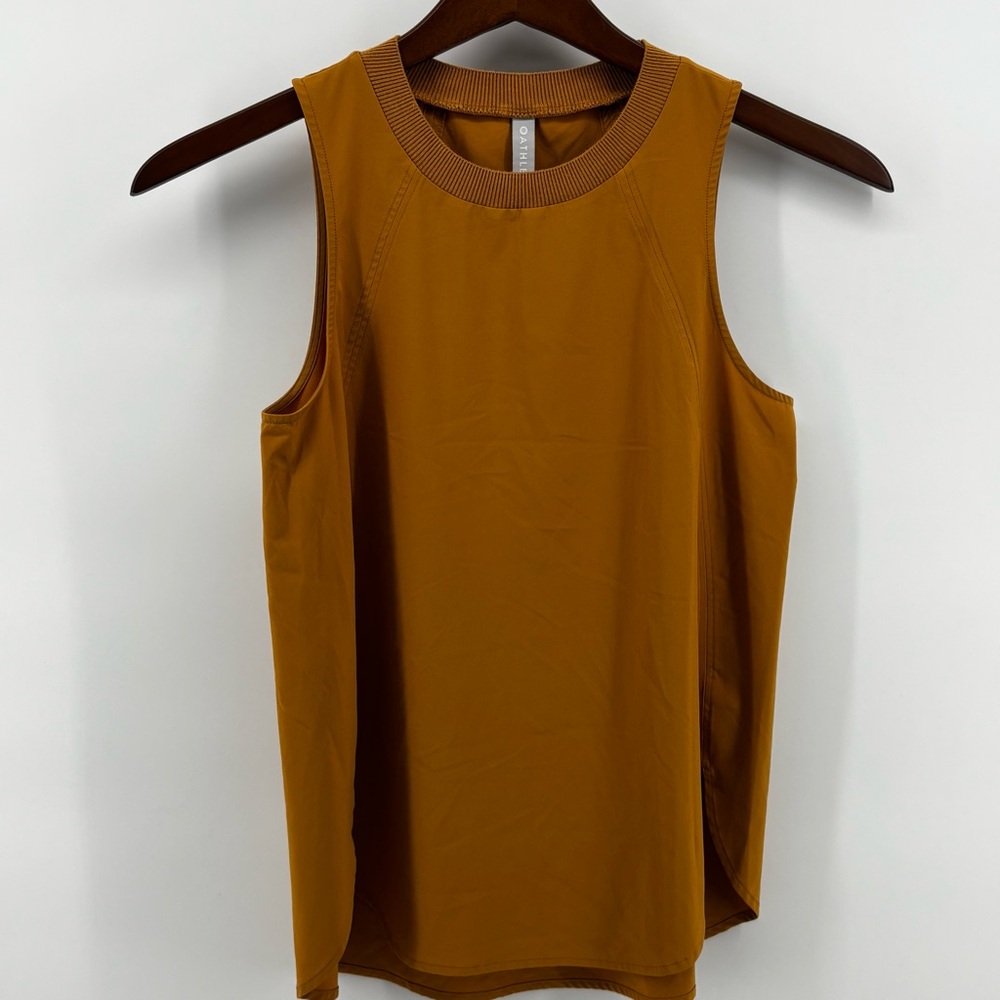 Athleta Mustard Yellow Athletic Tank Top